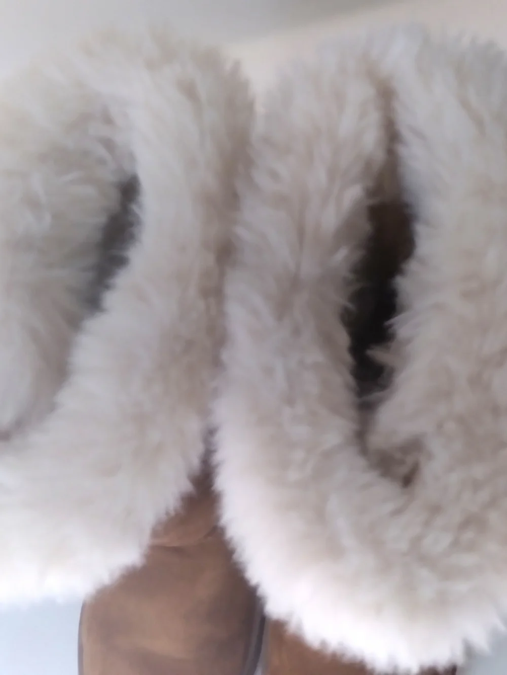 SO Girls Fuzzy Faux Gur-Lined Suede Winter Boots - Chestnut